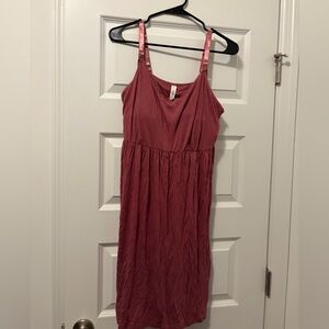 Nursing Pink Sleeveless Nightgown